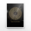 WAX PLEASURES PRINT - Iconic Vinyl Record Art with Joy Division Style