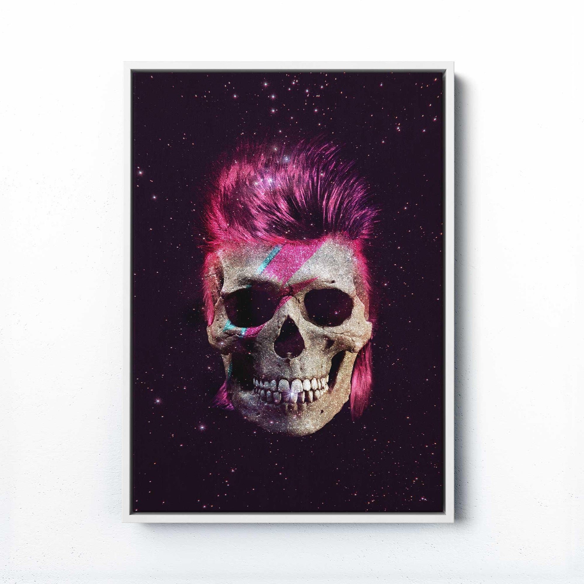 ZIGGY STARDUST Print – Bold Glitter Skull Art to Transform Your Space