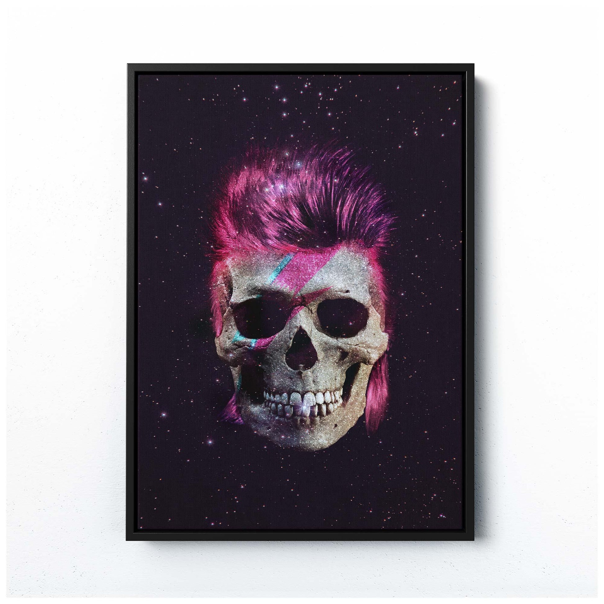 ZIGGY STARDUST Print – Bold Glitter Skull Art to Transform Your Space